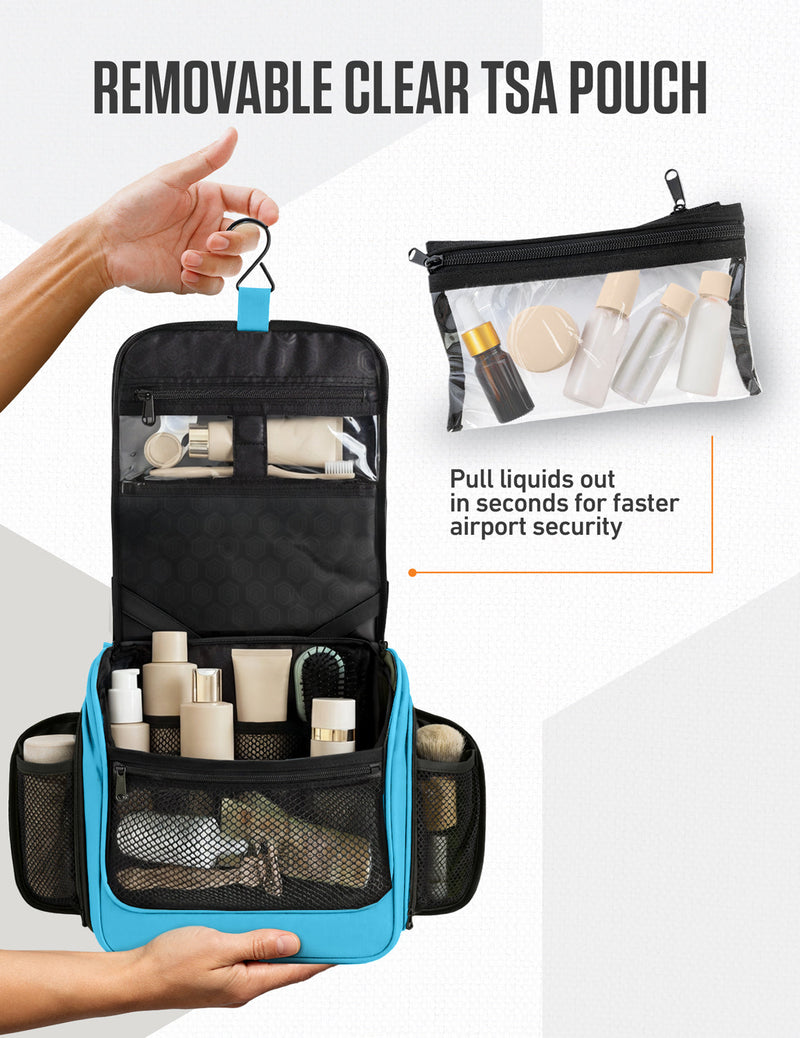 Load image into Gallery viewer, Hanging Travel Toiletry Bag
