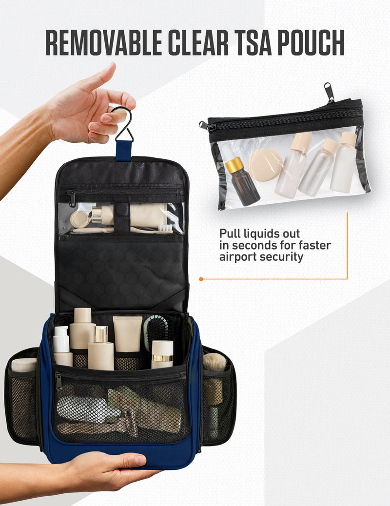 Load image into Gallery viewer, Hanging Travel Toiletry Bag
