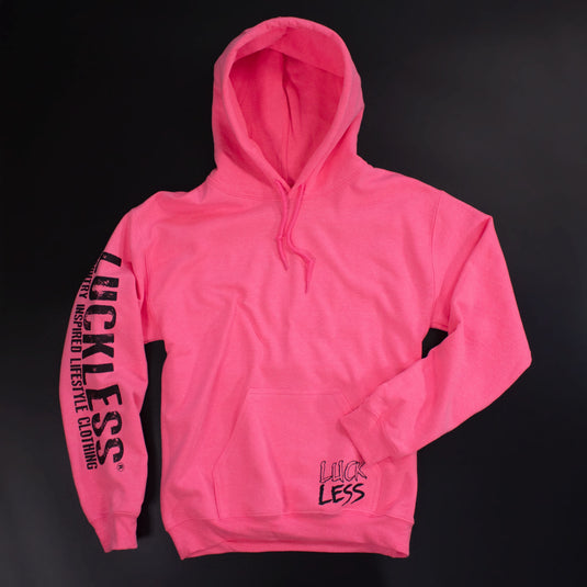 Look Pretty Play Dirty Hoodie | Neon Pink