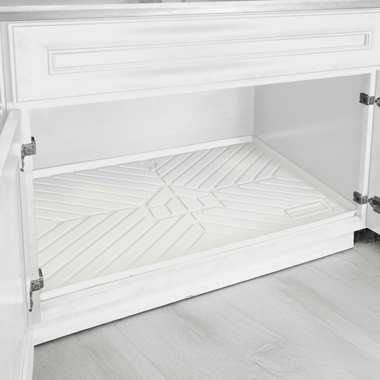 SMARTLINER HOME™ Under Sink Cabinet Kitchen Mats Compatible With Standard Kitchen Cabinets 22.5" x 34.5"