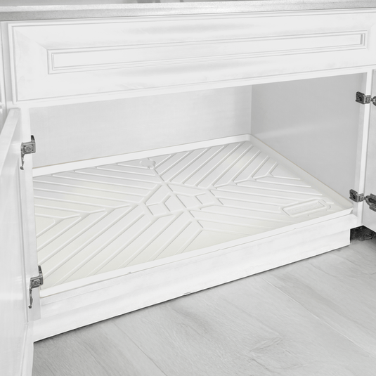 SMARTLINER HOME™ Under Sink Cabinet Kitchen Mats Compatible With Standard Kitchen Cabinets 22.5" x 34.5"