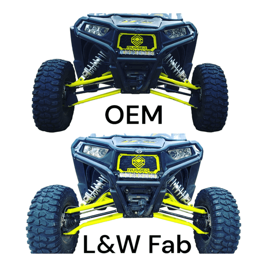 L&W FAB High Clearance A Arms 1.75″ Forward for 2014-23 RZR XP 1000 / Turbo
