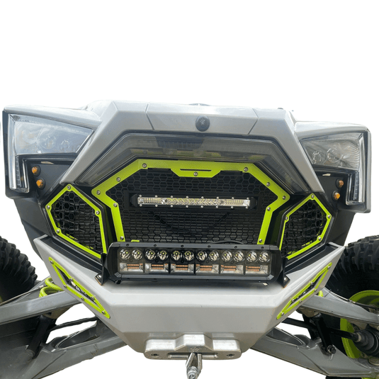 L&W Fab Front Grill with Light Bar for 20-24 RZR Turbo R / Pro R / Pro XP