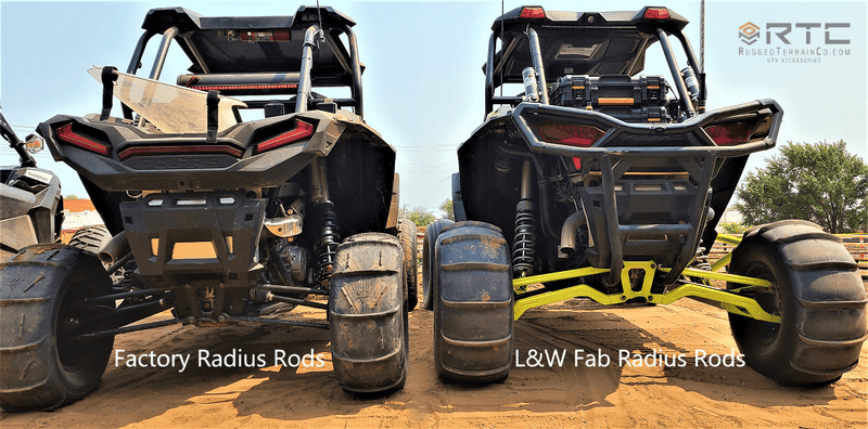 Load image into Gallery viewer, L&amp;W Fab 2 Heim Adjustable Radius Rods for RZR XP 1000 / Turbo / RS1
