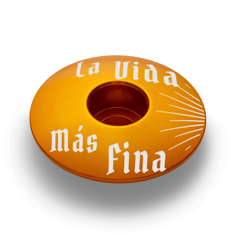 Load image into Gallery viewer, La Vida Más Fina - Bicycle Headset Cap
