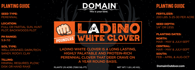 Load image into Gallery viewer, Domain Pounder - Ladino Clover Food Plot Seed
