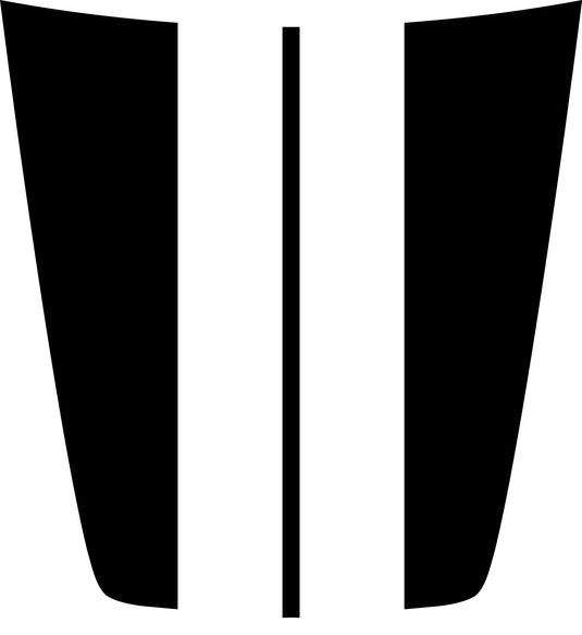 Center Racing Stripes Hood Decal Cover for 2015-2022 Chevrolet Colorado