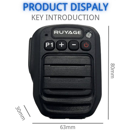 Ruyage HB980 Bluetooth PTT Hand Microphone for Zello Walkie Talkie App