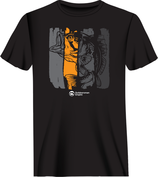 Fishing Grunge Bars Man T-Shirt