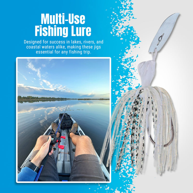Load image into Gallery viewer, Reaction Tackle Lead Breaker Jigs- 3-Pack; Durable Fishing Jigs for Freshwater &amp; Saltwater
