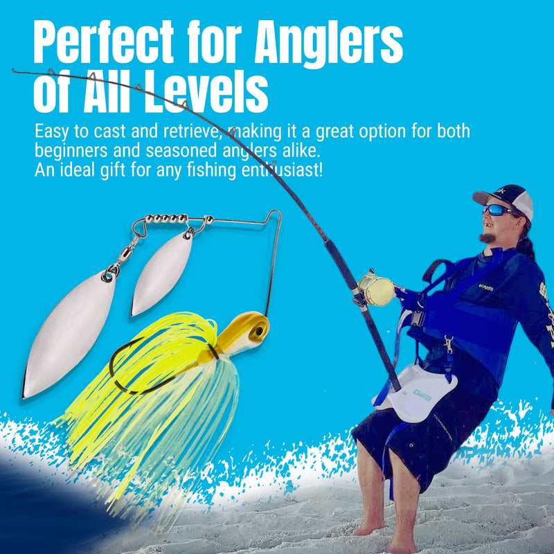 Load image into Gallery viewer, Reaction Tackle Lead Double Willow Blade Spinnerbait Jigs (3-Pack)
