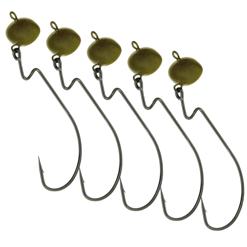 Load image into Gallery viewer, Reaction Tackle Lead Swing Football Jigs - 5-PACK

