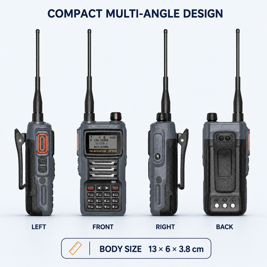 RUYAGE UV8D IP68 Waterproof 6 Band Walkie Talkie