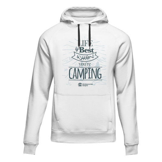 Life Is Best Adult Fleece Hooded Sweatshirt