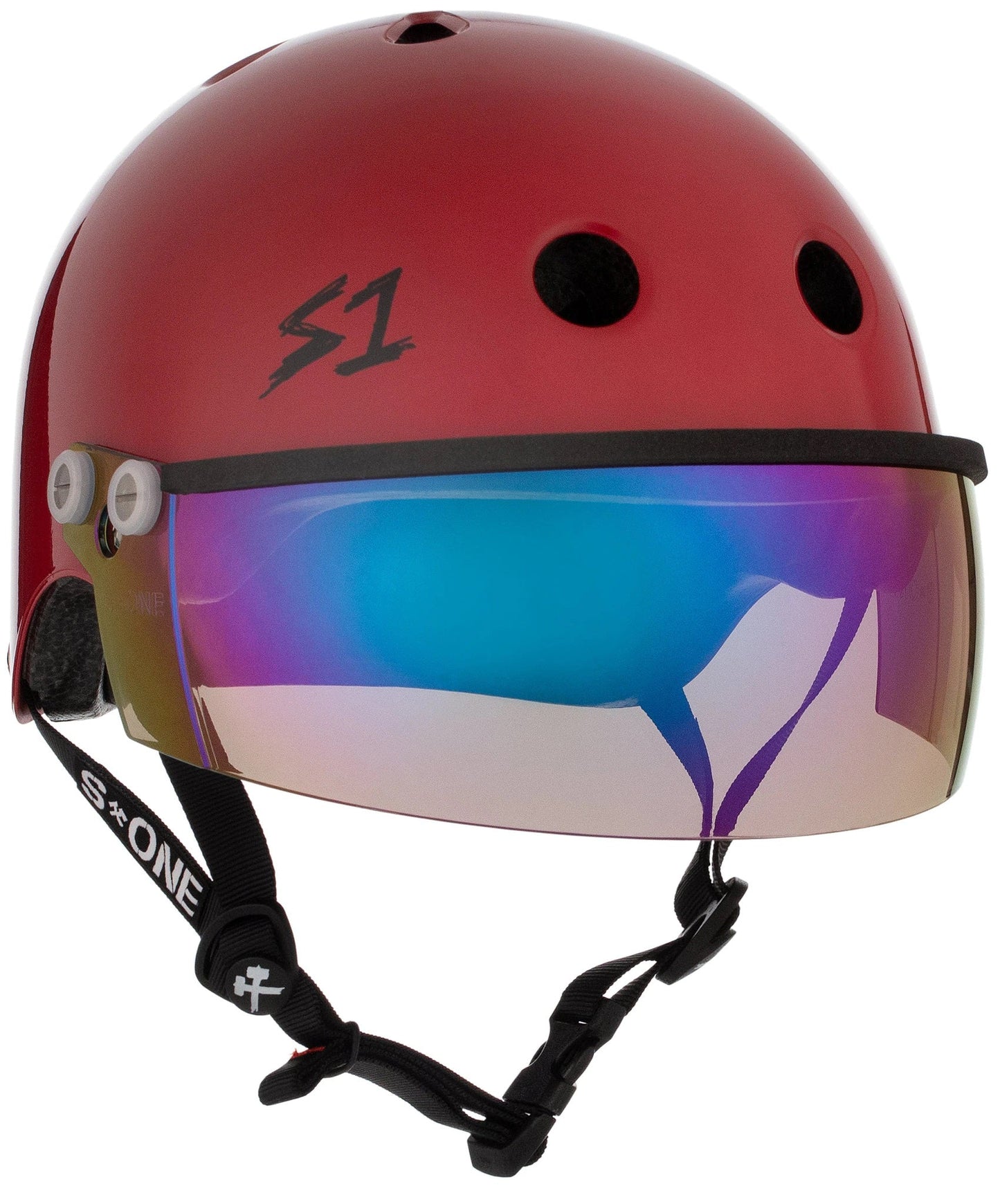 S1 Lifer Visor Gen 2 Helmet - Blood Red Gloss