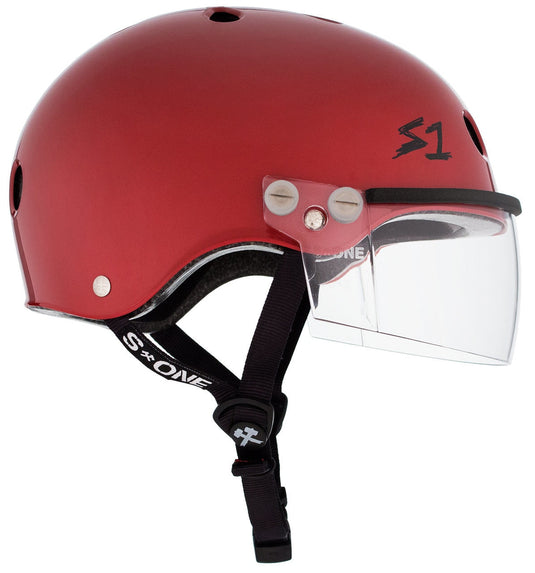 S1 Lifer Visor Gen 2 Helmet - Blood Red Gloss