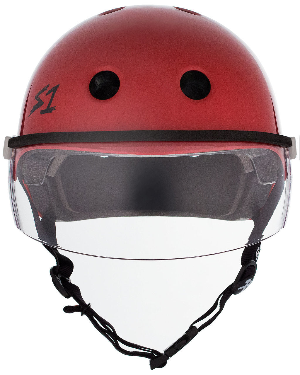 S1 Lifer Visor Gen 2 Helmet - Blood Red Gloss