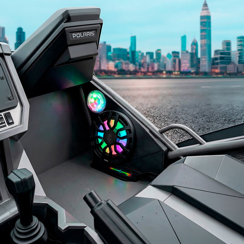 Load image into Gallery viewer, Polaris Slingshot Front Kick Panel Speaker Pods – Empty Enclosure for 8" Speakers and 3.8" Tweeters | 2020 - Current
