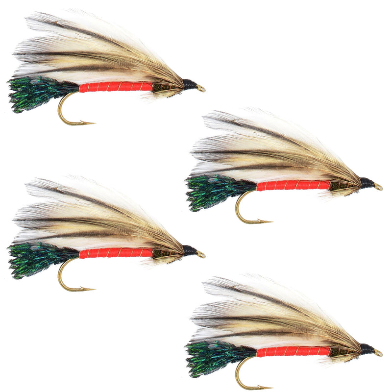 Load image into Gallery viewer, Light Spruce Classic Streamer Flies - Set of 4- Hook Size 4

