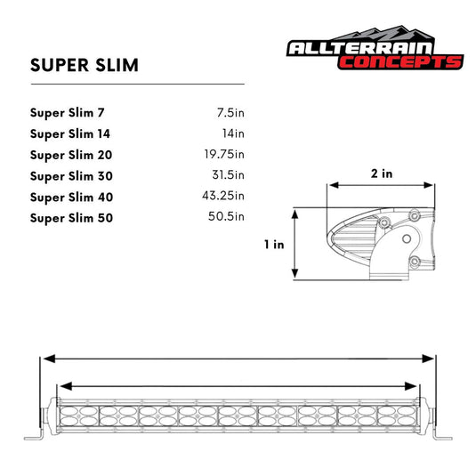 SUPER SLIM SERIES Light Bars