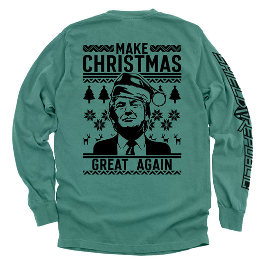 Make Christmas Great Again Trump Sweater Print