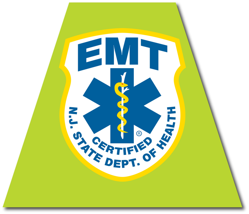 Load image into Gallery viewer, NEW JERSEY EMT REFLECTIVE HELMET (TET) TETRAHEDRON
