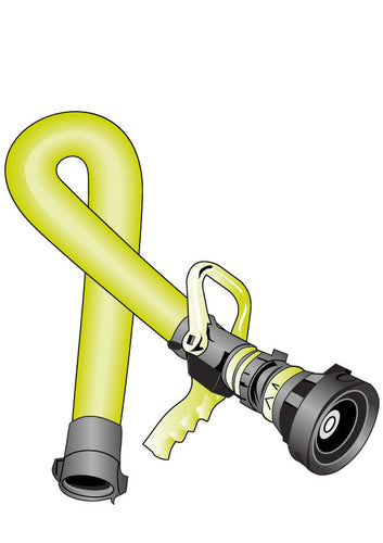 LIME HOSE RIBBON HELMET DECAL