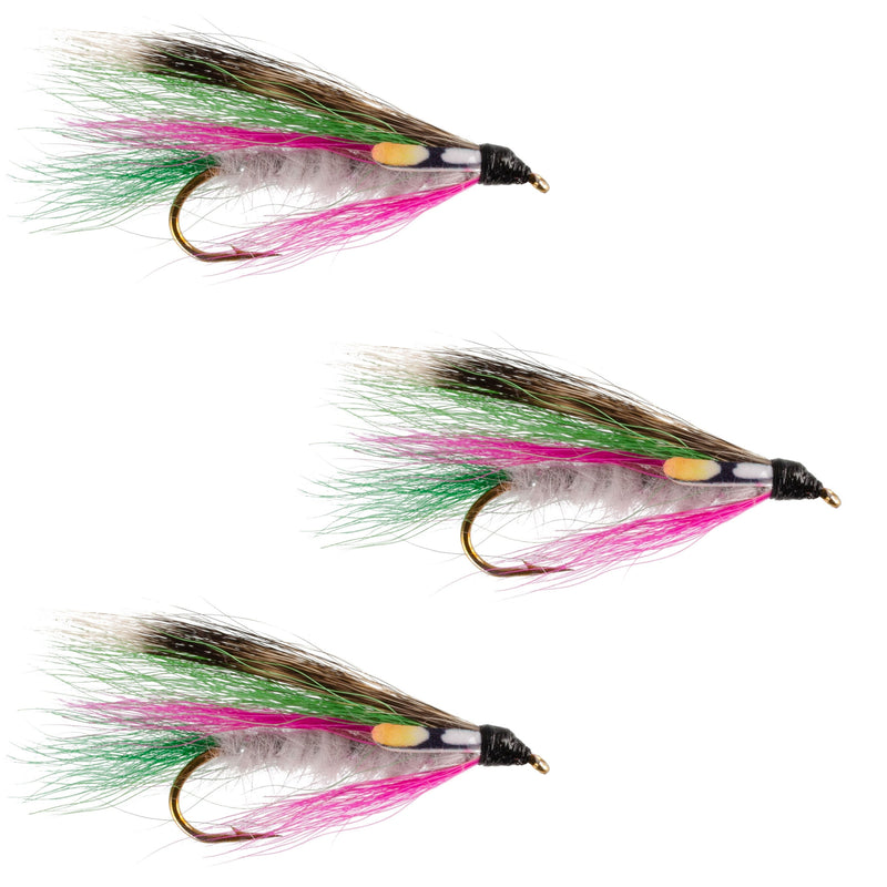 Load image into Gallery viewer, 3 Pack Little Rainbow Trout Classic Streamer Flies - Hook Size 4
