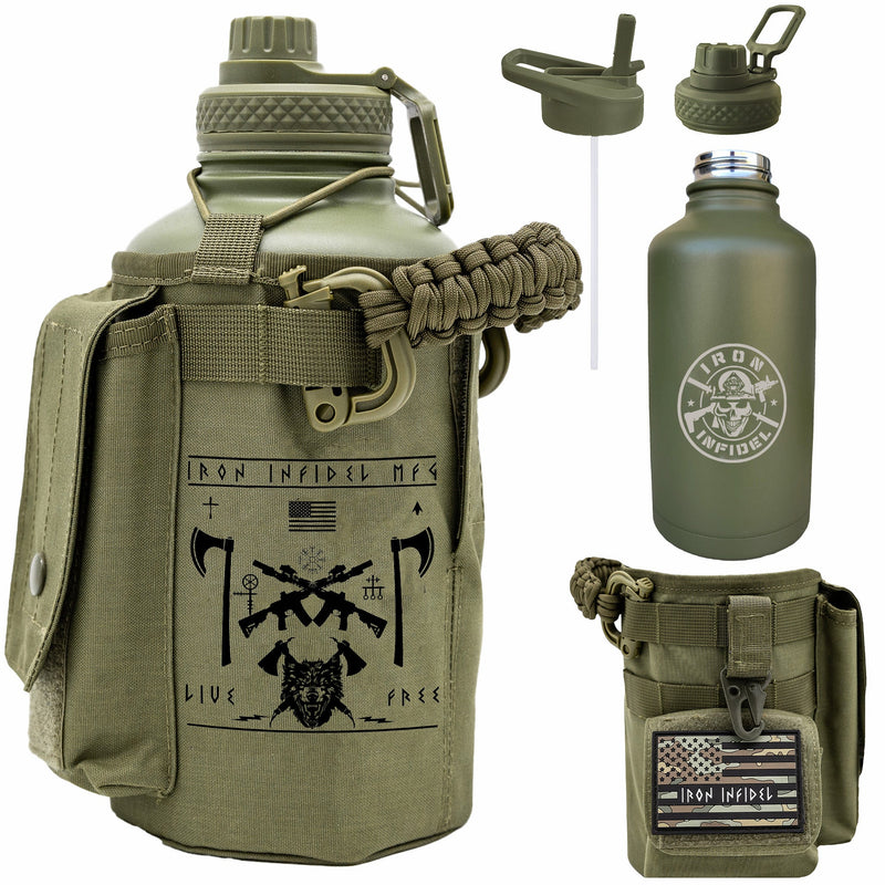 Load image into Gallery viewer, 64oz Battle Bottle Water Bottles
