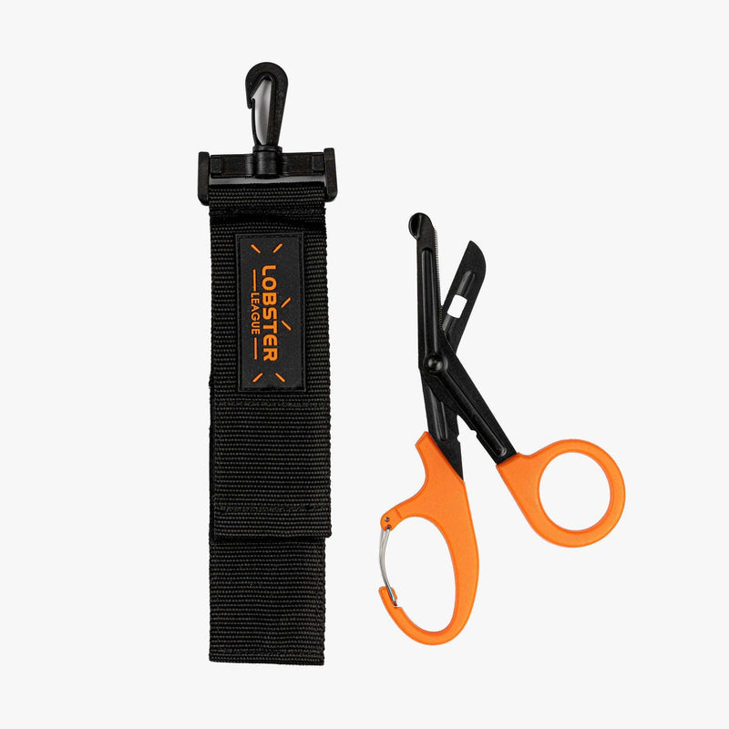 Load image into Gallery viewer, Rescue Diver Shears / Lionfish Shears with Built-in-Clip
