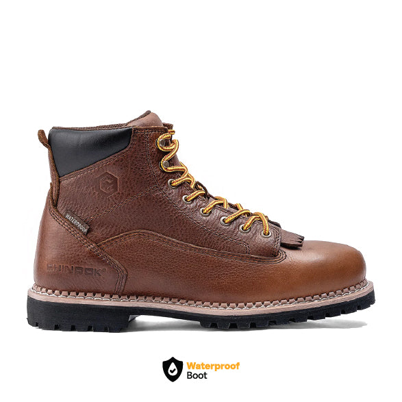 Load image into Gallery viewer, Logger 6” Men’s Waterproof Work Boot - Brown
