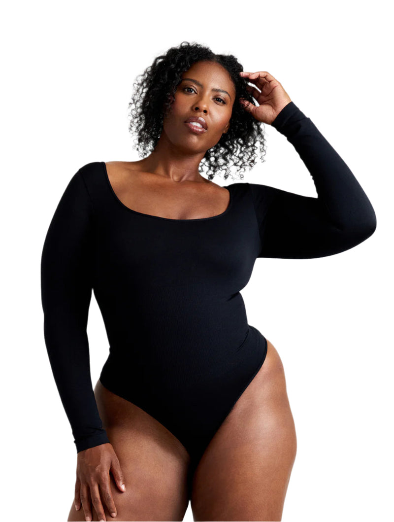 Load image into Gallery viewer, Long Sleeve Thong Bodysuit
