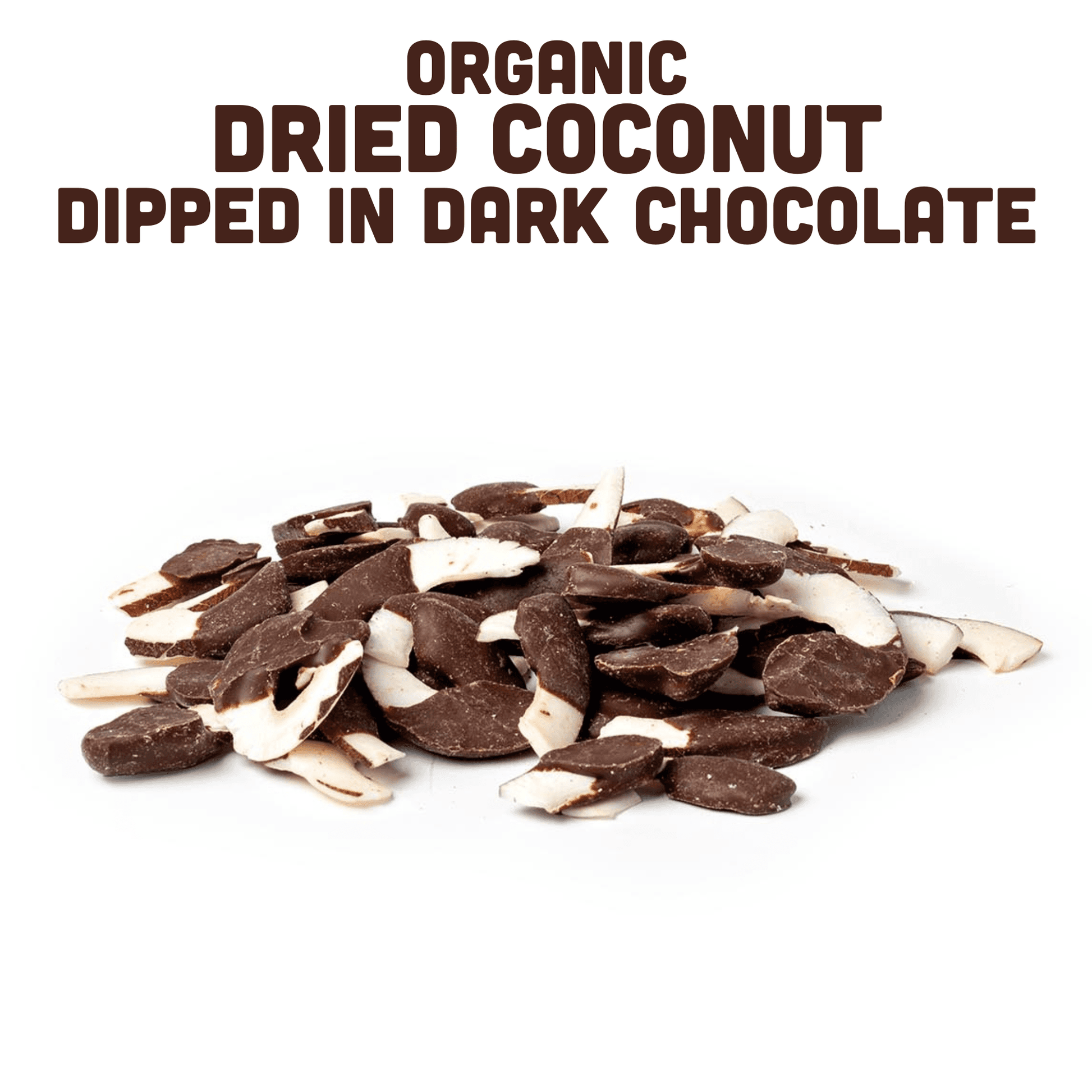 Organic Dried Coconut Dipped in Dark Chocolate - Skoutley Outdoors LLC