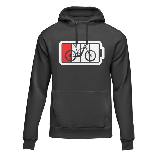 Low Battery Adult Fleece Hooded Sweatshirt