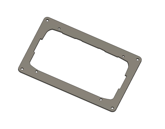 Flush Dash Mount Plate for Lowrance Elite FS9 – 12GA Aluminum