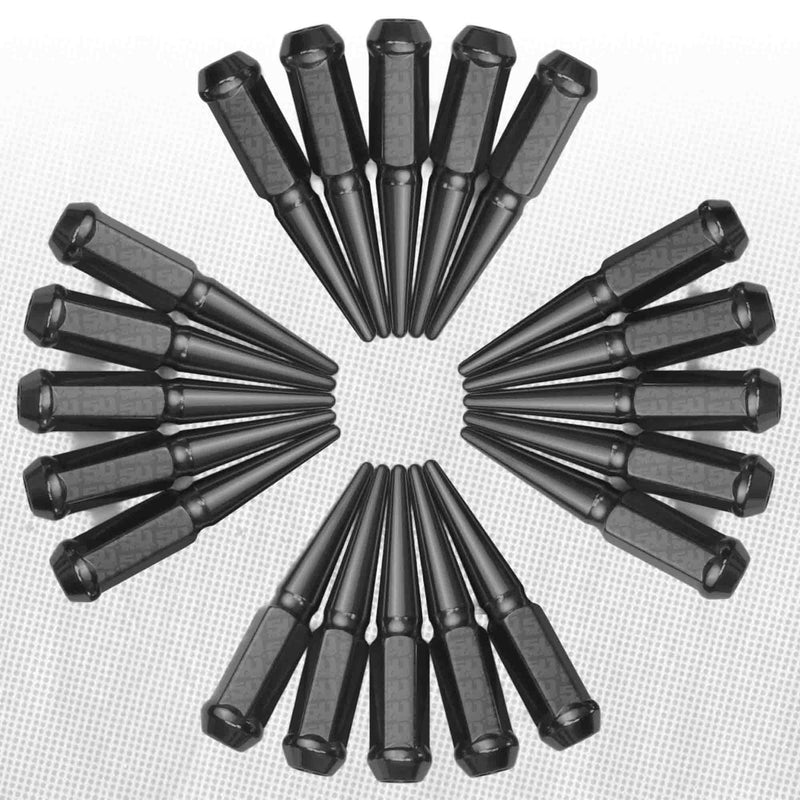 Load image into Gallery viewer, 3/8-24 Extended Spike Lug Nuts - 60 Degree Taper Seat
