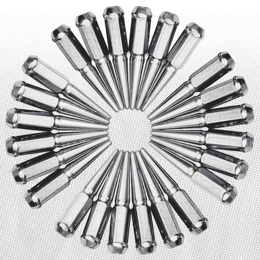 12x1.25mm Extended Spike Lug Nuts - 60 Degree Taper Seat