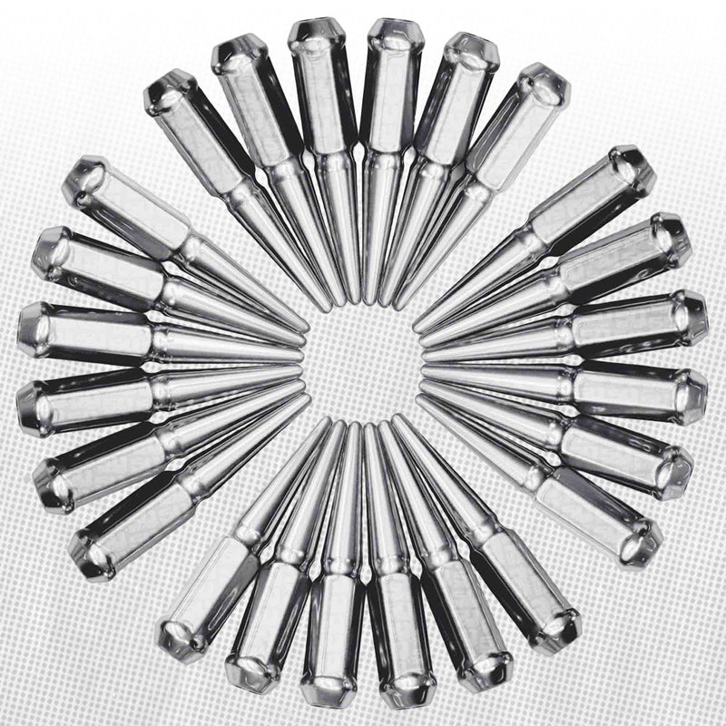 Load image into Gallery viewer, 3/8-24 Extended Spike Lug Nuts - 60 Degree Taper Seat
