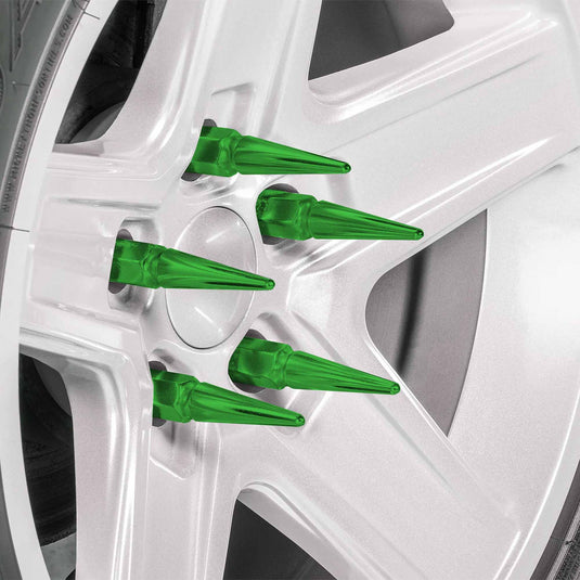 12x1.25mm Extended Spike Lug Nuts - 60 Degree Taper Seat