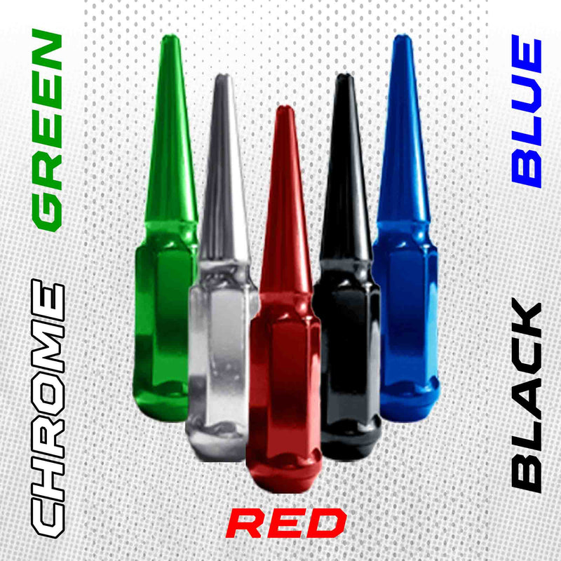 Load image into Gallery viewer, 14x1.5mm Extended Spike Lug Nuts - 60 Degree Taper Seat
