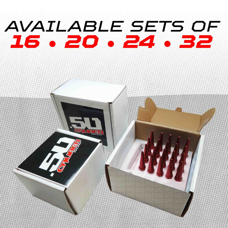 Load image into Gallery viewer, 14x1.5mm Extended Spike Lug Nuts - 60 Degree Taper Seat
