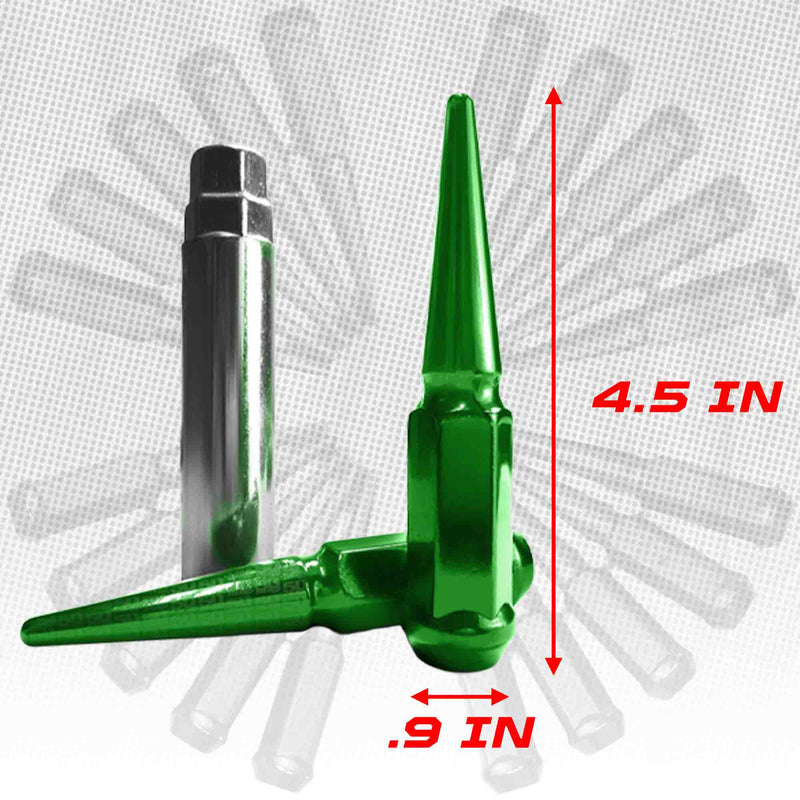 Load image into Gallery viewer, 1/2 Inch Extended Spike Lug Nuts - 60 Degree Taper Seat
