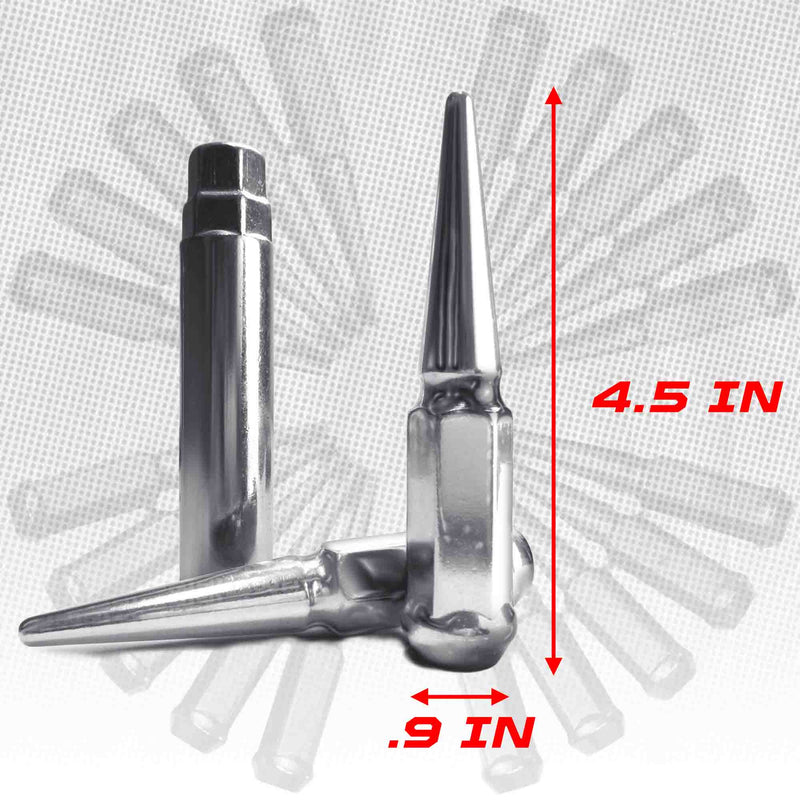Load image into Gallery viewer, 14x1.5mm Extended Spike Lug Nuts - 60 Degree Taper Seat
