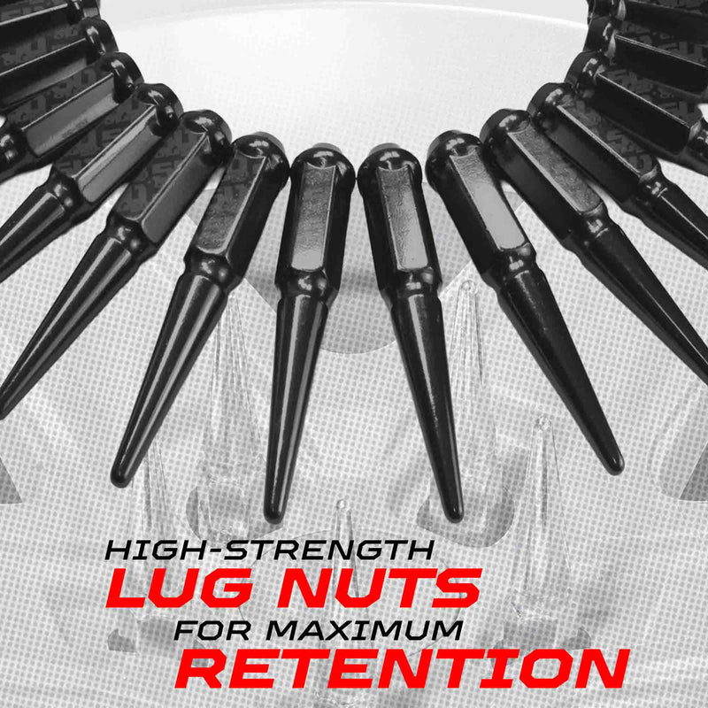 Load image into Gallery viewer, 14x1.5mm Extended Spike Lug Nuts - 60 Degree Taper Seat
