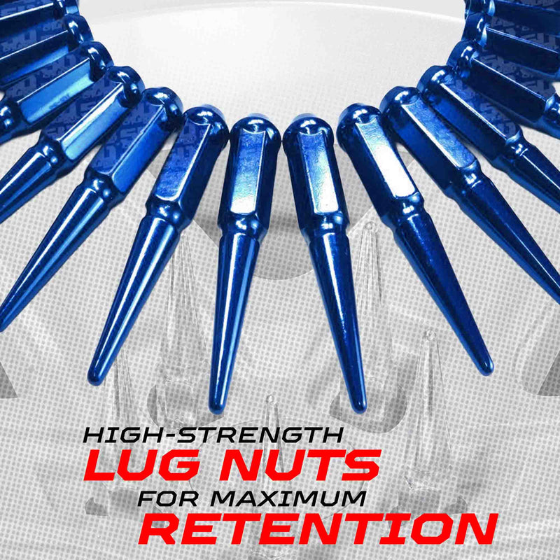 Load image into Gallery viewer, 14x1.5mm Extended Spike Lug Nuts - 60 Degree Taper Seat
