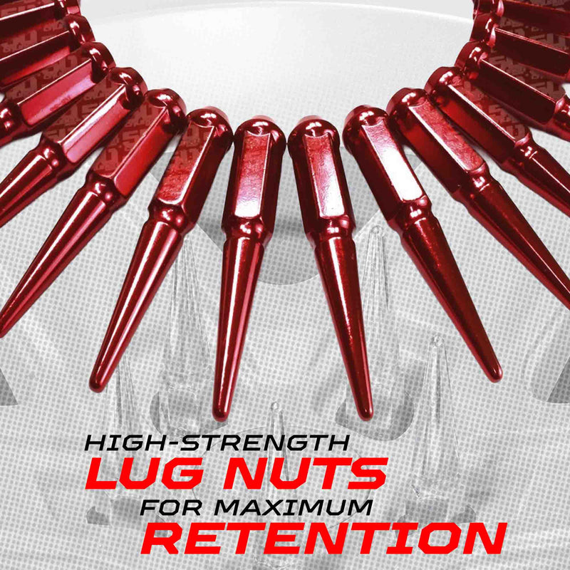 Load image into Gallery viewer, 14x1.5mm Extended Spike Lug Nuts - 60 Degree Taper Seat
