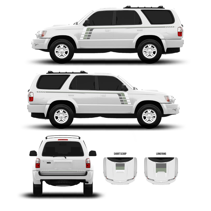Load image into Gallery viewer, 1996-2002 &amp; 2003-2009 4Runner Checkered Stripe Kit

