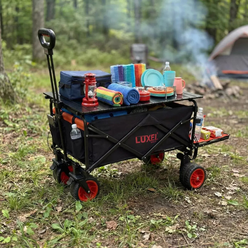 Load image into Gallery viewer, Electric Folding Wagon with Tank Wheels – LUXEL CEC-2BR
