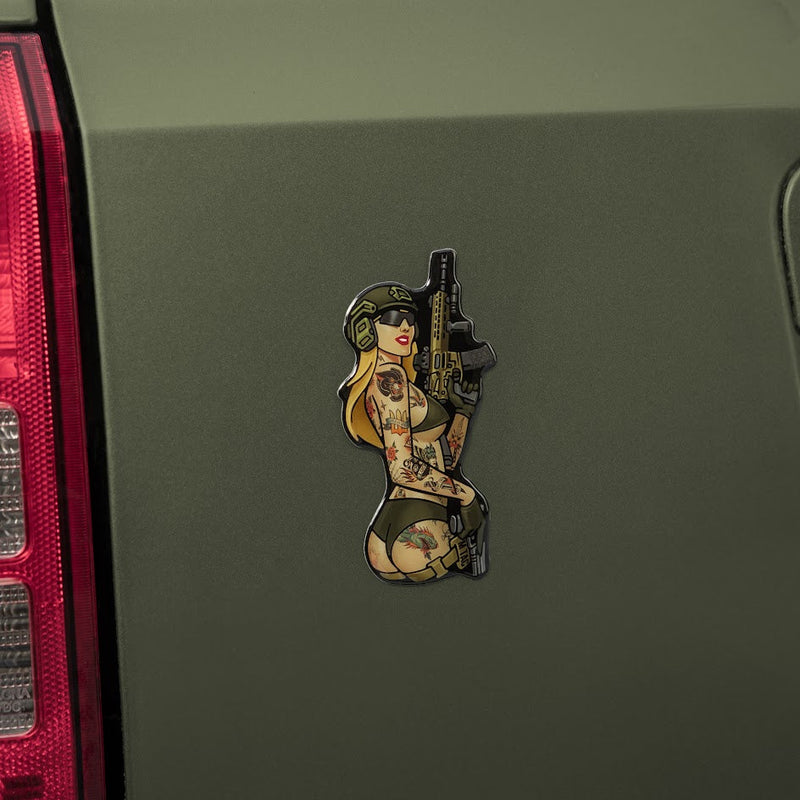 Load image into Gallery viewer, M-Tac Morale Sticker Tactical Girl
