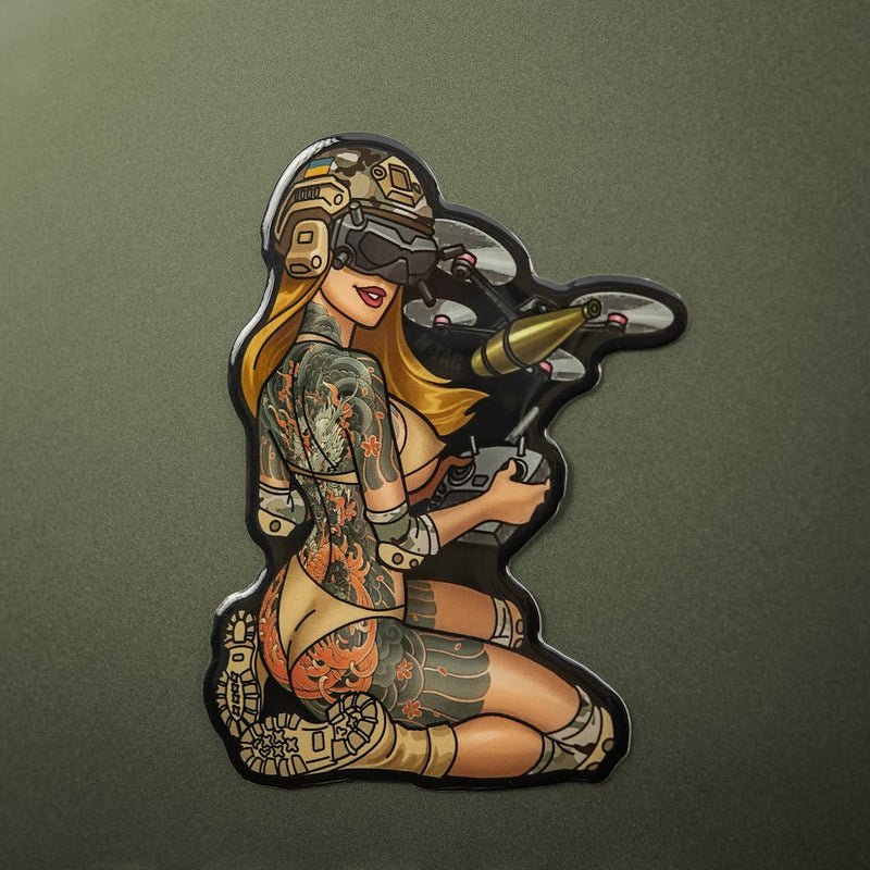 Load image into Gallery viewer, M-Tac Morale Sticker Tactical Girl
